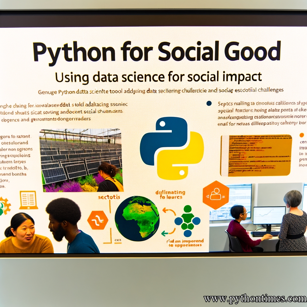 Python For Social Good: Using Data Science For Social Impact

